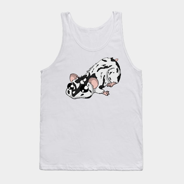 A little Hammie - Dominant Spot Black Tank Top by tearsforlu